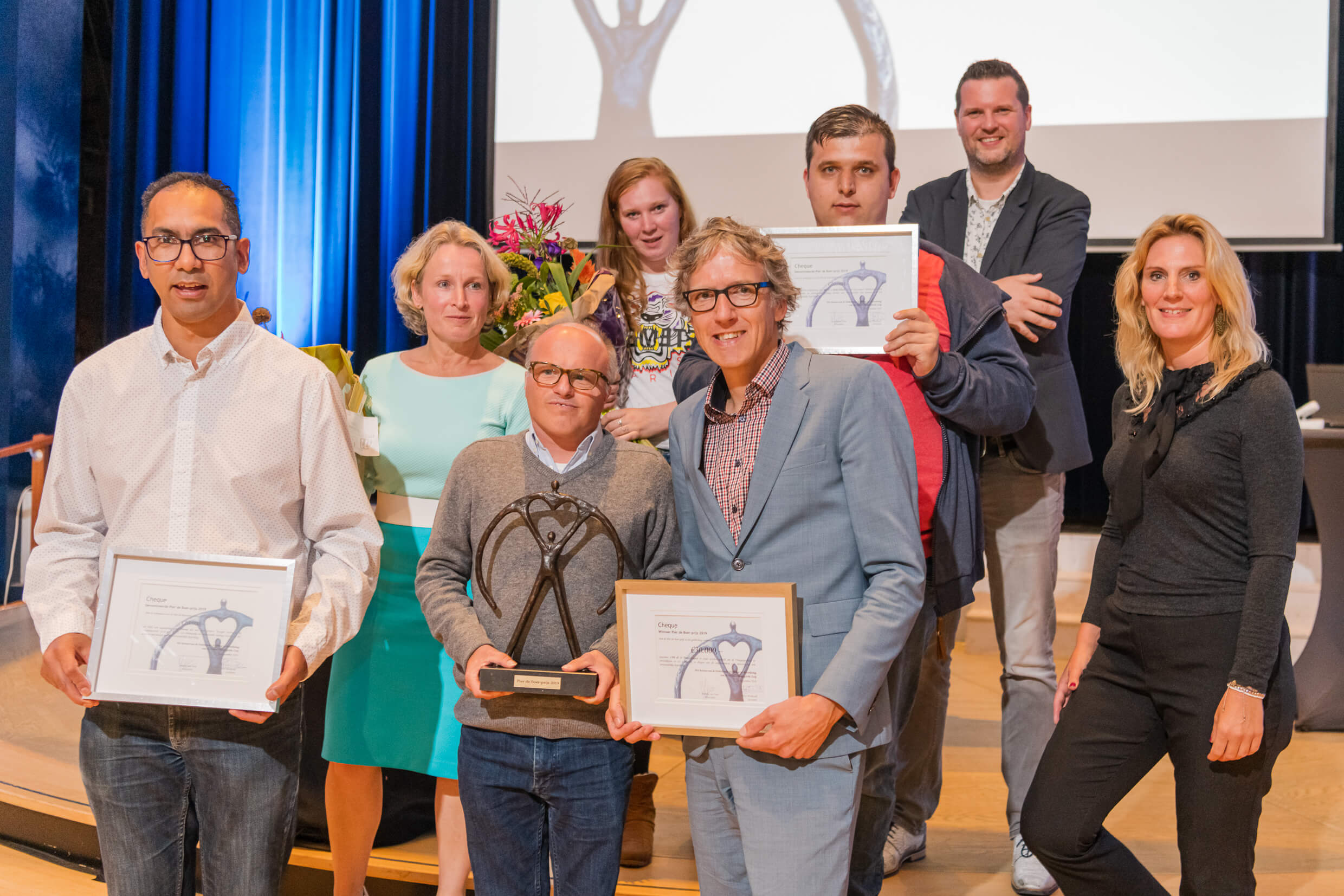 Prijsuitreiking Pier de Boer-prijs 2019 Abrona het Lichtruim Soesterberg.
